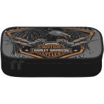 Petit porte - monnaie en toile avec fermeture eclair harley davidson