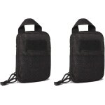 Petit sac militaire edc, mini porte - cartes tactique, tissu oxford 600d, noir, 14 x 17 cm, pochette ...