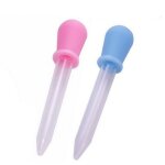 Petite pipette compte - gouttes en silicone plastique, 5ml / 10ml, liquide d'alimentation, oeil d'oreille ...
