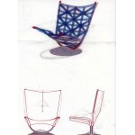 Pierre paulin  le si�ge anneau - avec un dessin num�rot�