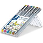 Pigment liner colour, feutres fins a encre colore pigmente infalsifiable pour ecrire et dessiner, pointe ...