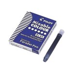 Pilot lot de 12 boites de 6 cartouches d'encre pour stylo parallel pen bleu