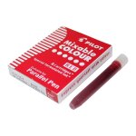 Pilot lot de 12 boites de 6 cartouches d'encre pour stylo parallel pen rouge