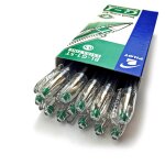 Pilot lot de 12 stylos gel g - 1 point fine 0, 5mm trac� 0, 3mm vert