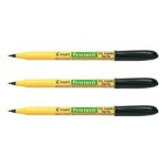 Pilot lot de 3 marqueurs textile permawash encre textile trac� 1 mm noir