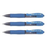 Pilot lot de 3 minis stylo roller encre gel g2 xs7 pixie trac 0, 4 mm (bille 0, 7mm) turquoise