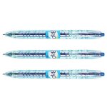 Pilot lot de 3 stylos bille encre gel b2p pointe moyenne 0, 7mm trac 0, 4 mm bleu