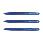 Pilot lot de 3 stylos a bille r�tractable super grip g, bleu