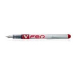 Pilot lot de 3 stylos plume jetable v - pen rouge