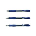 Pilot lot de 3 stylos roller encre gel g2 07 pte moyenne bleu noir Pilot lot de 3 stylos roller encre gel g2 07 pte moyenne bleu noir