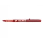 Pilot lot de 3 stylos roller encre liquide v - ball 10 pte large rouge
