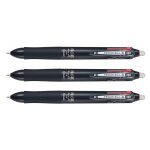 Pilot lot de 3 stylos roller frixion 4 colors pointe fine corps noir