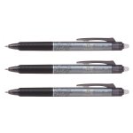 Pilot lot de 3 stylos roller rtractable frixion ball clicker 0, 50 mm noir
