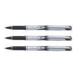 Pilot lot de 3 stylos roller v - ball grip 07 encre liquide pointe moyenne noir
