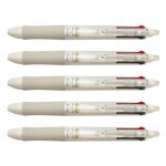 Pilot lot de 5 stylos roller frixion 4 colors pointe fine corps blanc