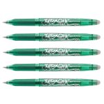 Pilot lot de 5 stylos roller frixion ball 05 pointe fine vert