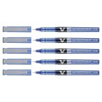 Pilot lot de 5 stylos roller hi - tecpoint v5 encre liquide pte fine bleu Pilot lot de 5 stylos roller hi - tecpoint v5 encre liquide pte fine bleu