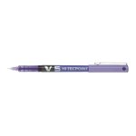 Pilot lot de 5 stylos roller hi - tecpoint v5 encre liquide pte fine violet