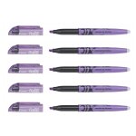 Pilot lot de 5 surligneurs frixion light effaçable pointe biseau 3, 8 mm violet Pilot lot de 5 surligneurs frixion light effaçable pointe biseau 3, 8 mm violet