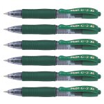 Pilot lot de 6 minis stylo roller encre gel g2 xs7 pixie trac� 0, 4 mm (bille 0, 7mm) vert