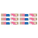 Pilot lot de 6 sets de 3 recharges frixion ball clicker (bls - fr5) pointe fine rose