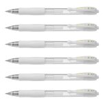 Pilot lot de 6 stylos bille a encre gel g2 07 pointe moyenne blanc pastel