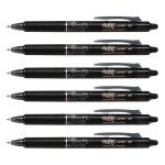 Pilot lot de 6 stylos roller effaable frixion ball clicker 1. 0 pointe large noir