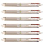 Pilot lot de 6 stylos roller frixion 4 colors pointe fine corps champagne