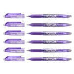 Pilot lot de 6 pilots stylo roller frixion ball 05, violet