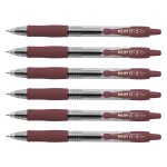Pilot lot de 6 stylos roller g2 a encre gel et pointe r�tractable de 0, 7 mm caramel