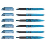 Pilot lot de 6 surligneurs frixion light pointe biseaut�e bleu