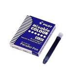 Pilot bte 6 cartouches d'encre pour stylo parallel pen, sepia