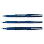 Pilot - fineliner - stylo feutre pointe fine bague mtal - corps plastique couleur - encre bleu - lot ...