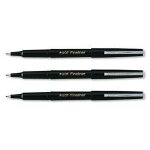 Pilot - fineliner - stylo feutre pointe fine bague mtal - corps plastique couleur - encre noir - lot ...
