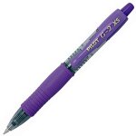 Pilot g2 pixielot de 12 mini stylo roller rtractable a encre gel pointe 0, 7 mm violet (import royaume ...