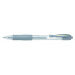 Pilot g207 0. 7mm r�tractable gel stylo roller - argent lot de 12
