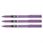 Pilot - hi - tecpoint bx - v5 - stylo roller pointe tubulaire 0, 5 mm - encre liquide violet - lot de ...