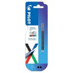 Pilot pack 2 recharges frixion ball 4 couleurs - encre gel effaable - pointe fine noir
