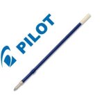 Pilot recharge stylo bille r�tractable pointe moyenne bleu lot de 12
