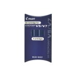 Pilot set 3 cartouches v5 / 7 rechargeable bleu