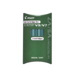 Pilot set 3 cartouches v5 / 7 rechargeable vert