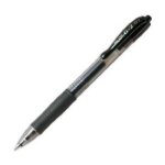 Pilot - stylo a bille g2 - pointe fine r�tractable - encre gel noire - corps plastique avec grip caoutchouc ...