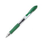 Pilot stylo a bille pointe fine r�tractable encre gel verte corps plastique avec grip caoutchouc g2