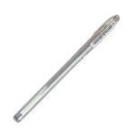 Pilot stylo a bille pointe moyenne encre gel argent corps plastique a capuchon g1 07