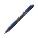 Pilot stylo a bille pointe moyenne r�tractable encre gel bleue corps plastique avec grip caoutchouc g2 ...
