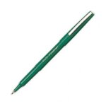 Pilot stylo feutre pointe fine bague mtal encre verte corps plastique couleur fineliner