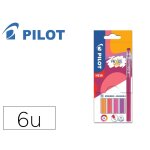 Pilot stylo frixion ball sticks encre effacable pointe 0, 7mm 6 coloris assortis tons chauds pochette ...