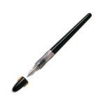 Pilot stylo plume de calligraphie - plume moyenne corps noir