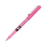 Pilot stylo roller pointe m�tal 0, 5 mm encre liquide rose v - ball 05
