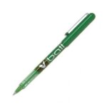 Pilot stylo roller pointe m�tal 0, 5 mm encre liquide verte v - ball 05